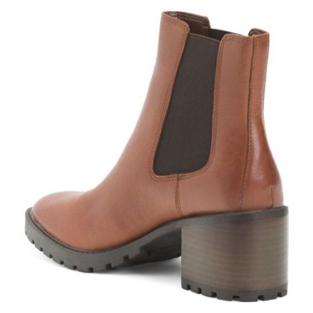 Vince Camuto Women’s Leather Stacked Heel Chelsea Boot - Picture 2 of 16